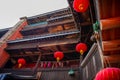 Inside Hekeng Tulou Cluster in the early morning, Fujian, China Royalty Free Stock Photo