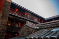 Inside Hekeng Tulou Cluster in the early morning, Fujian, China Royalty Free Stock Photo