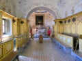 Interior of historic chapel on Italian island Royalty Free Stock Photo