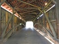 Double Burr Truss of 1859 National Historic Covered Bridge USA