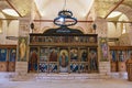 Inside the historical Church of the Transfiguration of the Savior inside the Castle area of Pylos city in Messenia, Greece