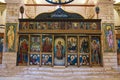 Inside the historical Church of the Transfiguration of the Savior inside the Castle area of Pylos city in Messenia, Greece