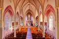 Pfeifer, KS USA - Inside the Holy Cross Church in the Volga German Town of Pfeifer, Kansas