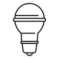 Inside home light icon outline vector. Power bulb Royalty Free Stock Photo