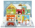 Inside the house (Winter) Royalty Free Stock Photo