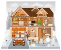 Inside the house (Winter) Royalty Free Stock Photo