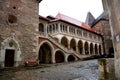 Inside Hunedoara Castle, called Corvin Castle in Transilvania Royalty Free Stock Photo