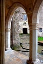 Inside Hunedoara Castle, called Corvin Castle in Transilvania Royalty Free Stock Photo