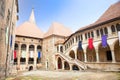 Inside of the Hunyad Castle. Romania