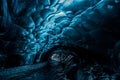 Inside an ice cave in Iceland Royalty Free Stock Photo