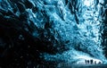 Inside an ice cave in Iceland Royalty Free Stock Photo