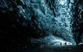Inside an ice cave in Iceland Royalty Free Stock Photo