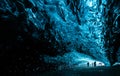 Inside an ice cave in Iceland Royalty Free Stock Photo