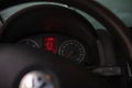 Inside icy car, interior car dashboard close up