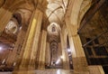 Inside impressive Giralda Cathedral in Seville. Spain