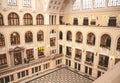 Inside the impressive main building of the University of Debrecen