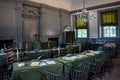 Assembly room in Independence Hall Continental Congress. Royalty Free Stock Photo