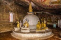 Inside of Interior Dambulla caves complex - Sri Lanka