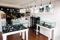 Inside Interior of a hand made custom designer jewelry store