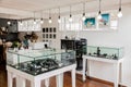 Inside Interior of a hand made custom designer jewelry store