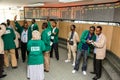 Inside Interior of a stock exchange trading floor