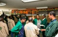 Inside Interior of a stock exchange trading floor