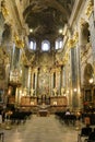 Inside of Jesuit Church is dedicated to Sts. Peter and Paul Royalty Free Stock Photo