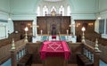 Inside of a jewish synagogue