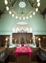 Inside of a jewish synagogue