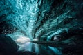 The Inside of Jokulsarlon Glacier Ice Cave Royalty Free Stock Photo