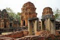 Inside khmer temple