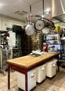 Inside the kitchen of The Bankery & Skowhegan Fleuriste, Skowhegan, ME.  Baked goods Royalty Free Stock Photo