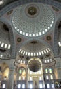 Inside of Kocatepe Mosque in Ankara Turkey Royalty Free Stock Photo