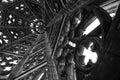 Inside the koelner dom tower in germany Royalty Free Stock Photo