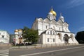 Inside Kremlin. View of Ivan the Great Bell Tower, Assumption Ca Royalty Free Stock Photo