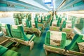 Inside KTX high speed train. Royalty Free Stock Photo