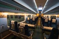 Inside KTX trains at Seoul Station during night time in Seoul , South Korea : 9 February 2023