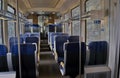 Inside of a last century train passenger carriage, Koprivshtitsa Royalty Free Stock Photo