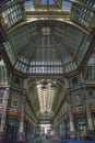 The inside of Leadenhall Market in the City of London Royalty Free Stock Photo