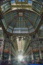 The inside of Leadenhall Market in the City of London Royalty Free Stock Photo