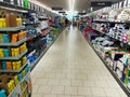 Inside a Lidl supermarket Royalty Free Stock Photo