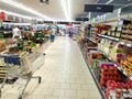 Inside a Lidl supermarket Royalty Free Stock Photo