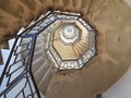 Inside the lighthouse dedicated to the inventor physicist Alessandro Volta