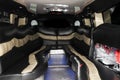Inside a limousine Royalty Free Stock Photo