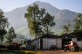 Inside the Lockhart tea estate, people at work on a beautiful crisp morning, Kerala, India Royalty Free Stock Photo