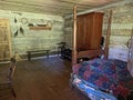 Inside the Log Cabin in Historic Spring Mill State Park