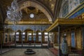 Inside look of the Throne Room of Topkapi Palace Harem in Istanbul in Turkey