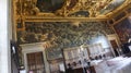 Inside luxury decoration of Doges palace in Venice Italy