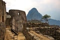 Inside of Machu Picchu ruins Royalty Free Stock Photo