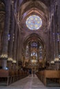 Inside of the magnificent cathedral palma majorca Spain Royalty Free Stock Photo